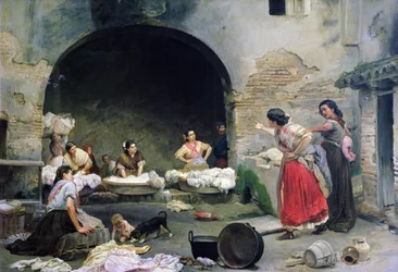 Streitende Wäscherinnen